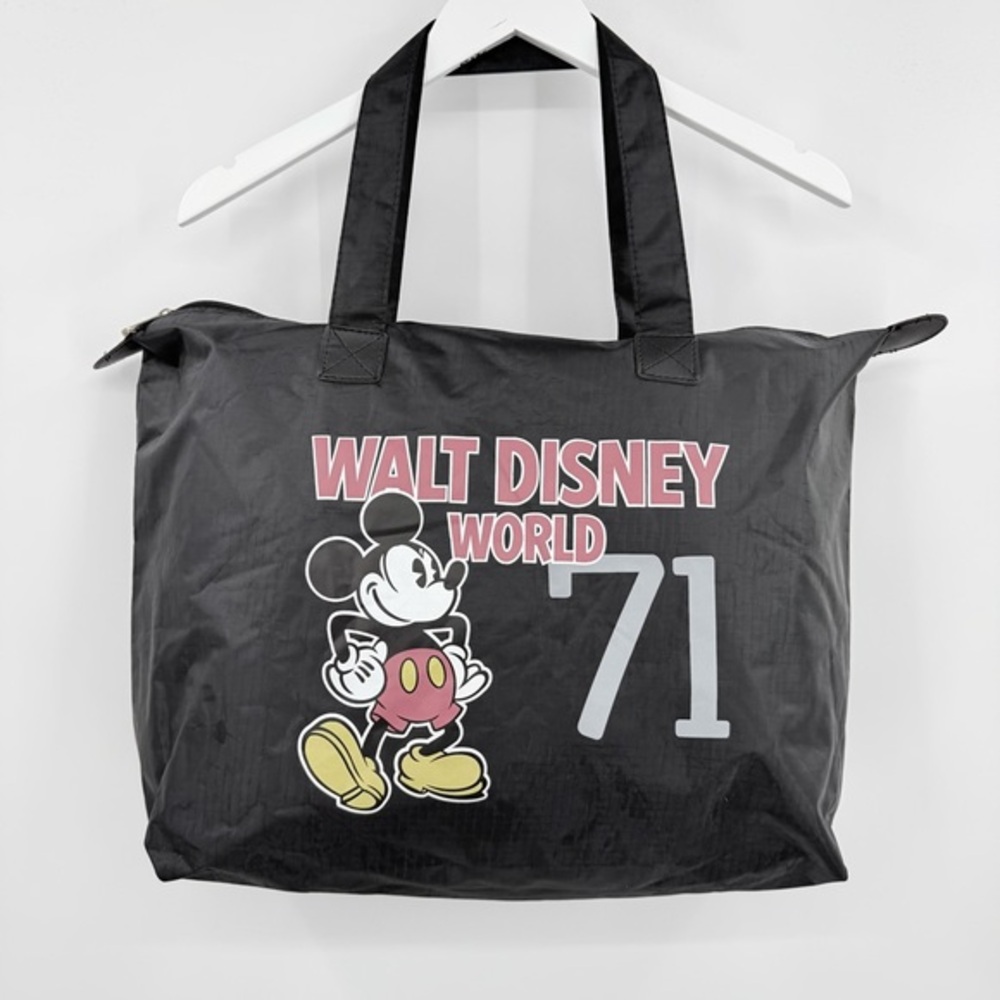 Walt Disney World #71‎ Mickey Mouse Large Black Travel Vacation Beach Tote Bag